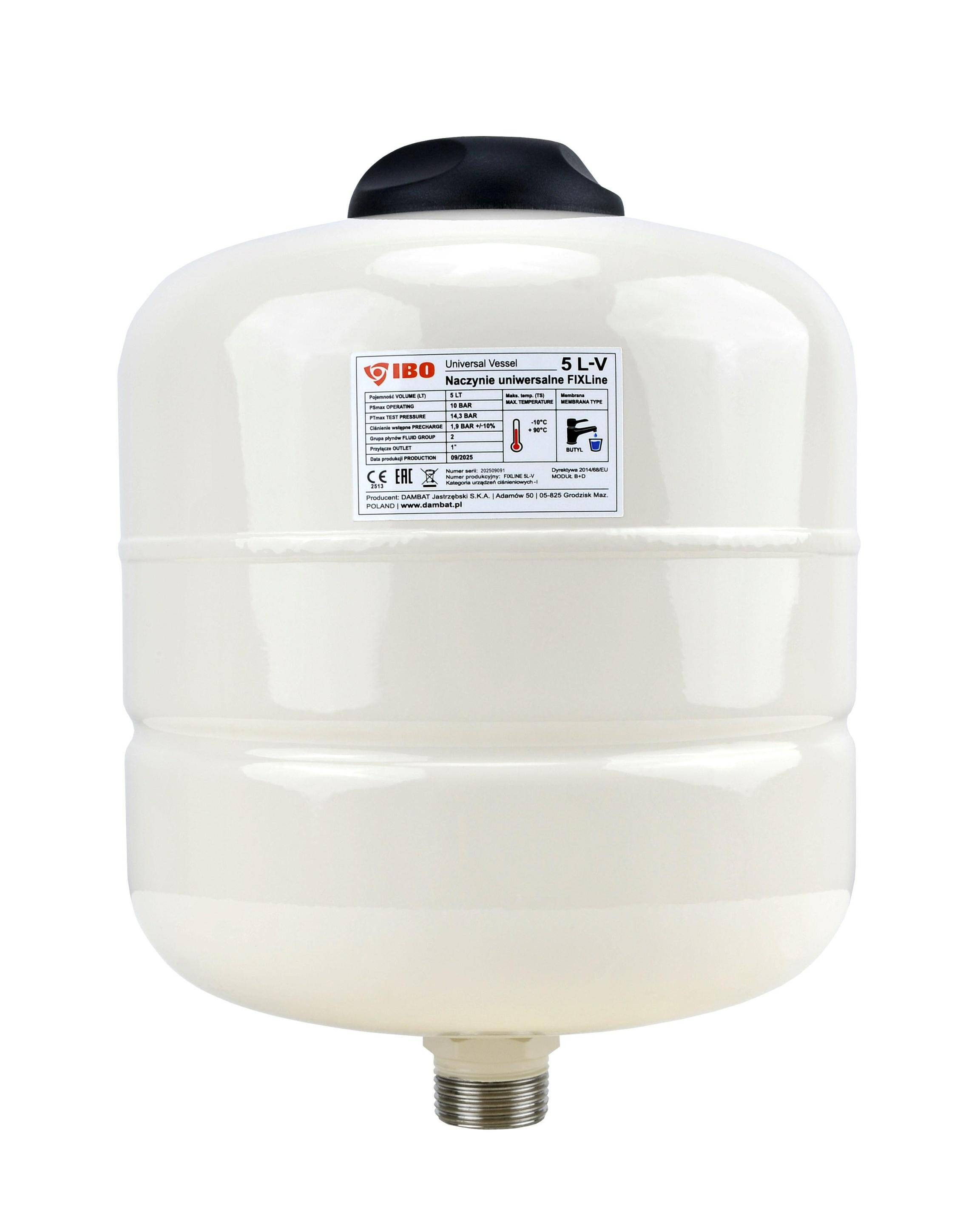 IBO FIXLine 5 L függőleges membrános tartály