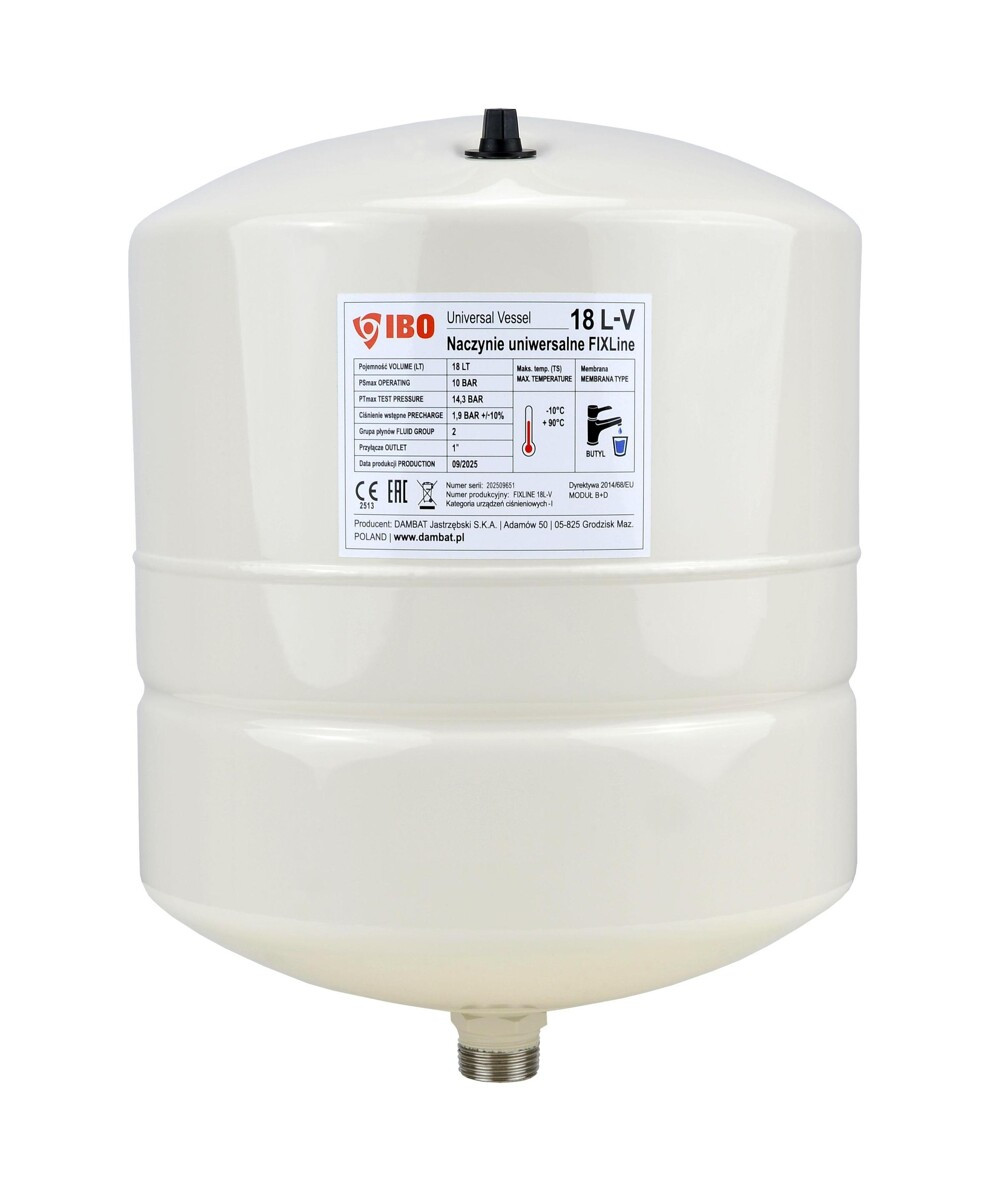 IBO FIXLine 18 L függőleges membrános tartály