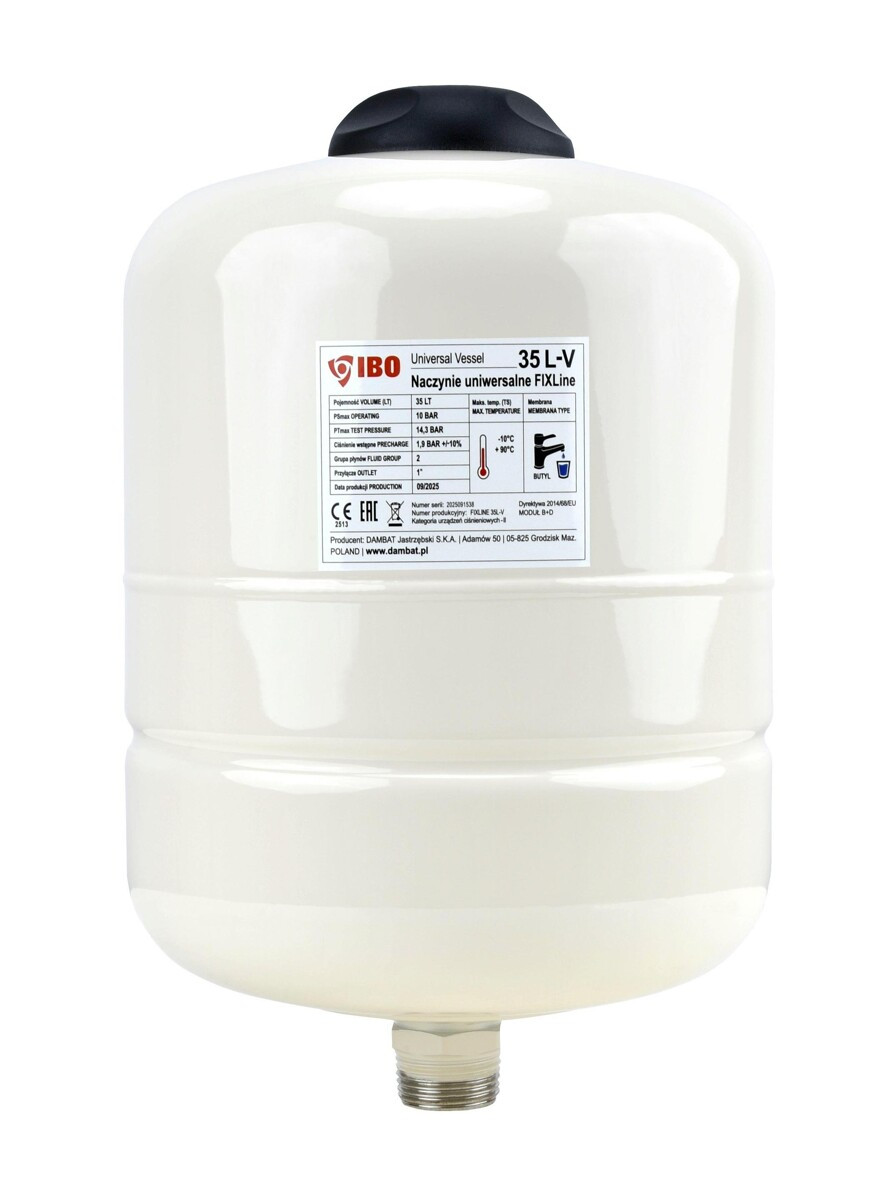 IBO FIXLine 35 L függőleges membrános tartály
